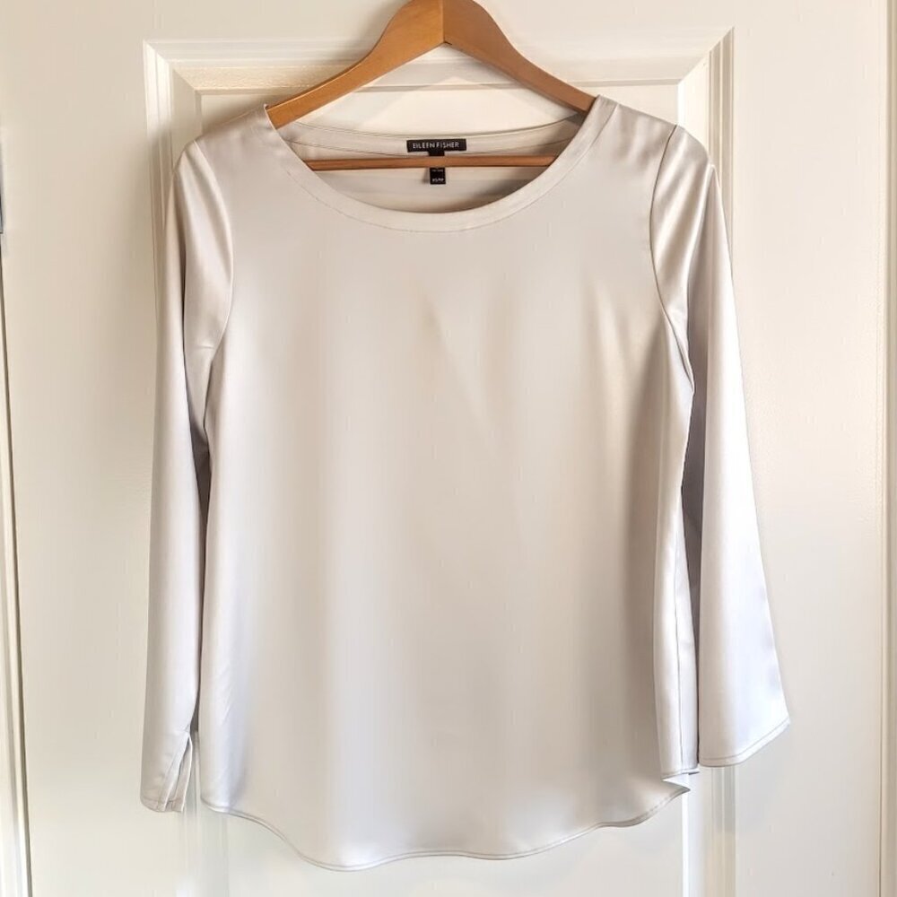 Eileen Fisher Dove Grey Pullover Top